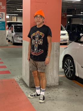 「USEDo（ユーズド）のアイテム（パンツ）」を使った、Seiichiroさん（メンズ・180cm）の秋コーディネート