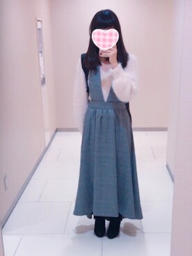 yuuna使用「OLIVEdesOLIVE（マシュマロニットプルオーバー）」的時尚穿搭