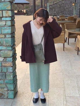 moeさん（レディース・158cm）の冬コーディネート