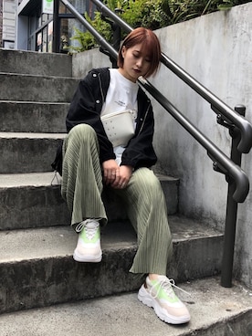 moeさん（レディース・158cm）の春コーディネート