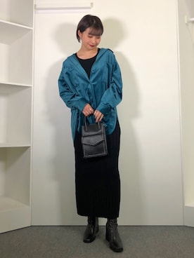 「ラブアンドピース2020」｜「アイテム（ブーツ）」を使った、moeさん（レディース・158cm）の秋コーディネート