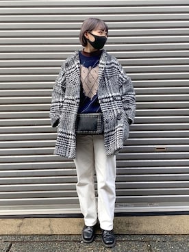 moeさん（レディース・158cm）の冬コーディネート