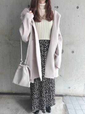 「fifth（フィフス）のアイテム（バッグ）」を使った、fifthスタッフさん（レディース・150cm）の冬コーディネート