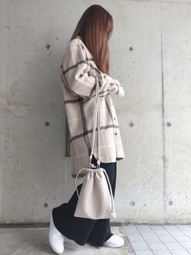 「fifth（フィフス）のアイテム（ジャケット/アウター）」を使った、fifthスタッフさん（レディース・150cm）の冬コーディネート