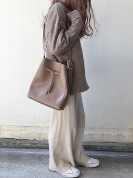 「fifth（フィフス）のアイテム（トップス）」を使った、fifthスタッフさん（レディース・150cm）の冬コーディネート