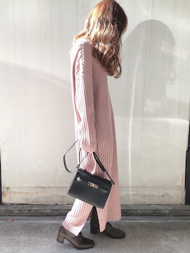 「fifth（フィフス）のアイテム（ワンピース/ドレス）」を使った、fifthスタッフさん（レディース・150cm）の冬コーディネート