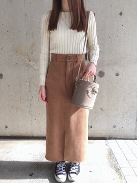 fifthスタッフさん(レディース・150cm)の冬コーディネート