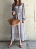 フラワーシフォンウエストギャザーワンピース ワンピース Fifth フィフス のファッション通販 Zozotown