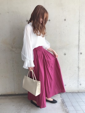 「fifth（フィフス）のアイテム（バッグ）」を使った、fifthスタッフさん（レディース・150cm）の春コーディネート