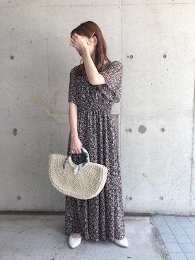 「fifth（フィフス）のアイテム（バッグ）」を使った、fifthスタッフさん（レディース・150cm）の春コーディネート