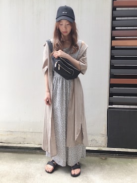 「fifth（フィフス）のアイテム（帽子）」を使った、fifthスタッフさん（レディース・150cm）の夏コーディネート