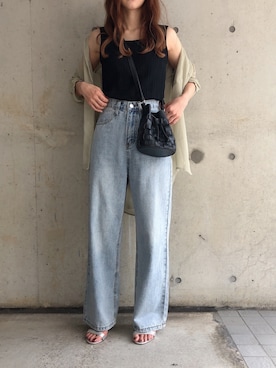 「fifth（フィフス）のアイテム（キャミソール）」を使った、fifthスタッフさん（レディース・150cm）の秋コーディネート