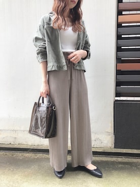 「fifth（フィフス）のアイテム（キャミソール）」を使った、fifthスタッフさん（レディース・150cm）の秋コーディネート