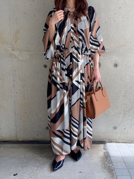 「Edit Sheen（エディットシーン）のアイテム（ハンドバッグ）」を使った、fifthスタッフさん（レディース・150cm）の秋コーディネート