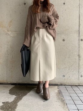 fifthスタッフさん（レディース・150cm）の秋コーディネート