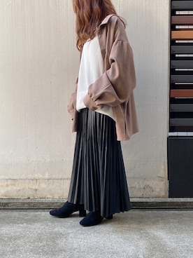 「ワッフル」｜fifthスタッフさん（レディース・150cm）の秋コーディネート