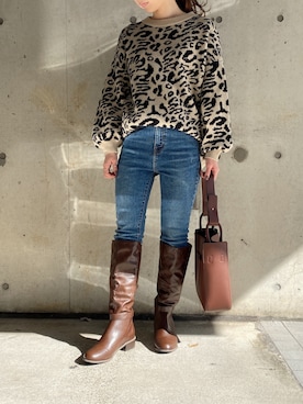 「fifth（フィフス）のアイテム（トップス）」を使った、fifthスタッフさん（レディース・150cm）の秋コーディネート