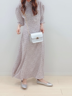 「アイテム（バレエシューズ）」を使った、fifthスタッフさん（レディース・150cm）の冬コーディネート