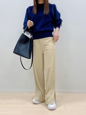 「FILA」｜fifthスタッフさん（レディース・150cm）の春コーディネート