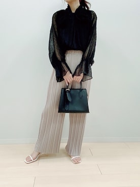 「Edit Sheen（エディットシーン）のアイテム（ハンドバッグ）」を使った、fifthスタッフさん（レディース・150cm）の春コーディネート