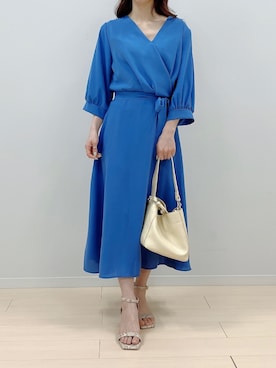 「アイテム（バッグ、ホワイト系）」を使った、fifthスタッフさん（レディース・150cm）の春コーディネート