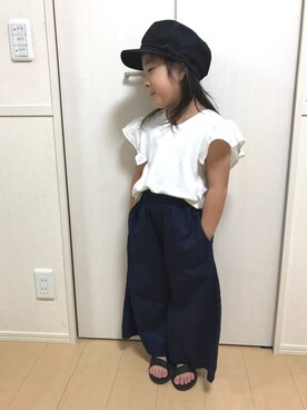 「5歳」｜「アイテム（キャスケット）」を使った、Ko*Na*Hiさん（キッズ・110cm）の夏コーディネート