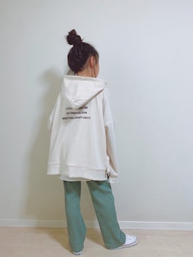 「classicalelf（クラシカルエルフ）のアイテム（パーカー）」を使った、N...◡̈❤︎さん（キッズ・120cm）の秋コーディネート