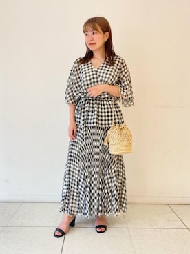 「UNITED ARROWS（ユナイテッドアローズ）のアイテム（タンクトップ）」を使った、木村　美咲さん（レディース・153cm）の春コーディネート
