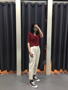 「cache cache（カシュ カシュ）のアイテム（トップス）」を使った、Rさん（レディース・170cm）の夏コーディネート