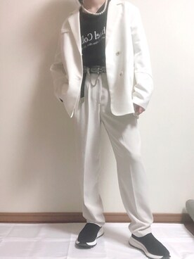 「PRADA（プラダ）のアイテム（その他シューズ）」を使った、keiさん（メンズ・162cm）の春コーディネート