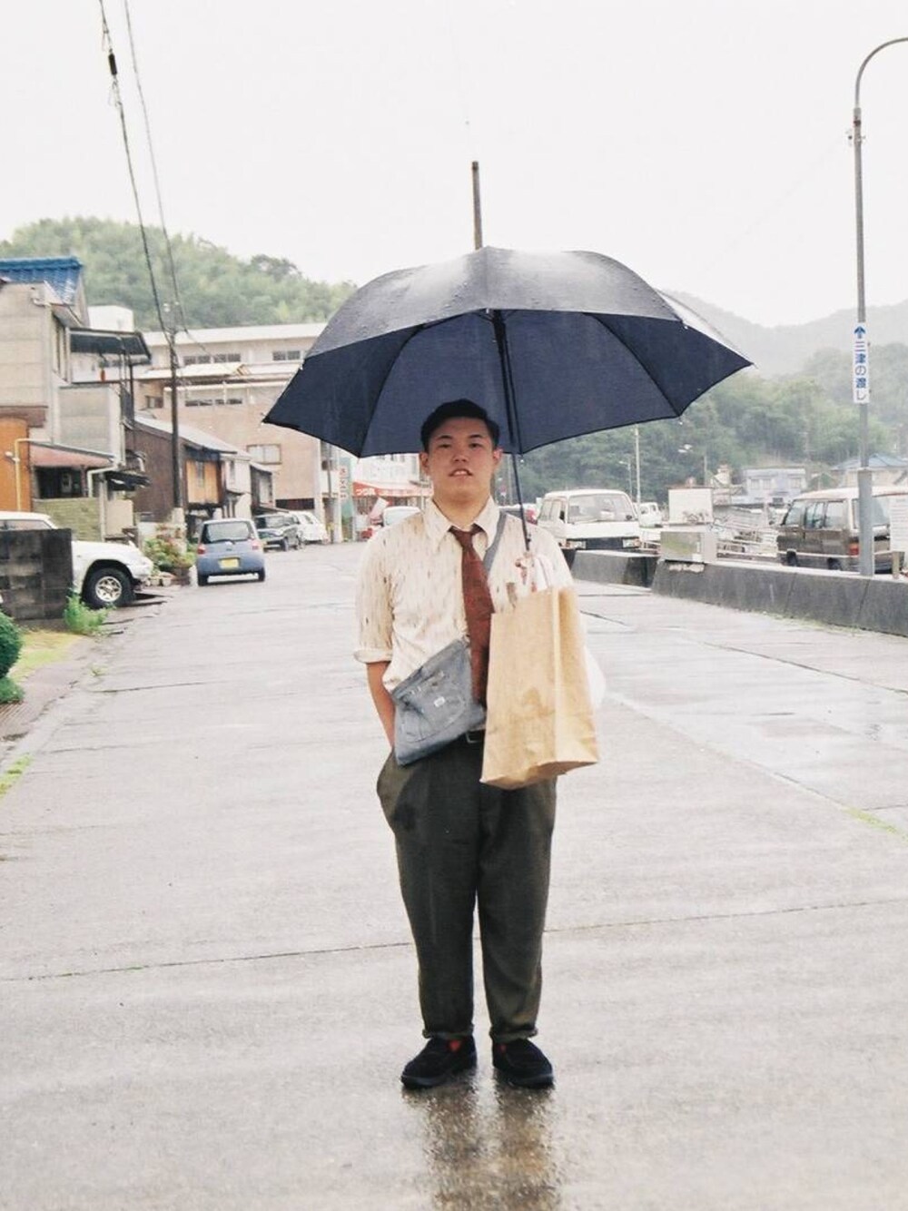 「オトナカジュアル、おしゃれさんと繋がりたい、カジュアル、秋のコーデ、秋服準備はじめました」｜「古着のアイテム（トップス、ベージュ系）」を使った、うみおとさん（メンズ・165cm）の秋コーディネートの1枚目の写真
