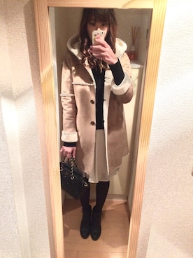 「MINIMUM（ミニマム）のアイテム（バッグ）」を使った、Red Bullさん（レディース・168cm）の冬コーディネート