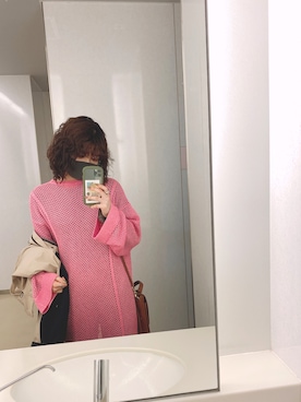 「アイテム（ドレス、ピンク系）」を使った、kana.さん（レディース・160cm）の春コーディネート