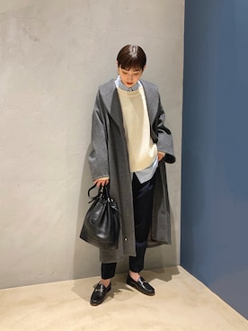 Curensology セミウーステッドクルーネックニットプルオーバー Curensology（カレンソロジー）の「Curensology(カレンソロジー)/セミ