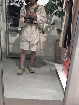 「kastane_ootd」｜「アイテム（ノーカラージャケット）」を使った、こち。さん（レディース・149cm）の夏コーディネート