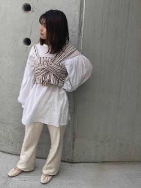 「SPINNS(スピンズ)のアイテム(パンプス)」を使った、こち。さん(レディース・149cm)の春コーディネート