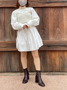 こち。さん（レディース・149cm）の冬コーディネート