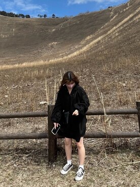 「ミニワンピ」｜こち。さん（レディース・149cm）の春コーディネート