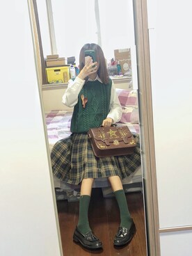 「JK」｜「アイテム（その他）」を使った、aluさん（レディース・162cm）の冬コーディネート