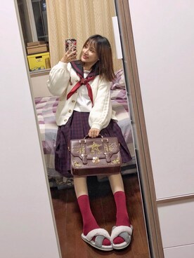 「JK」｜「アイテム（その他）」を使った、aluさん（レディース・162cm）の冬コーディネート