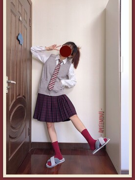 「JK」｜「アイテム（その他）」を使った、aluさん（レディース・162cm）の冬コーディネート