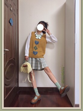 「JK」｜「アイテム（その他）」を使った、aluさん（レディース・162cm）の春コーディネート