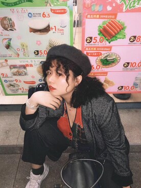 「PULL&BEAR（プルアンドベア）のアイテム（テーラードジャケット）」を使った、OCINGJYUさん（レディース・160cm）の夏コーディネート