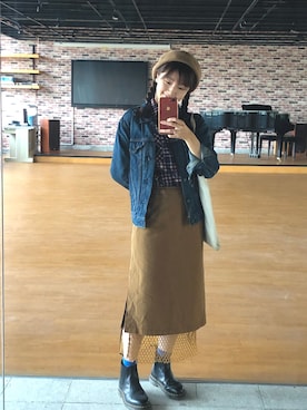 「ESPRIT（エスプリ）のアイテム」を使った、Chi-ting Yuさん（レディース・161cm）の秋コーディネート