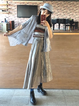 「ESPRIT（エスプリ）のアイテム」を使った、Chi-ting Yuさん（レディース・161cm）の秋コーディネート