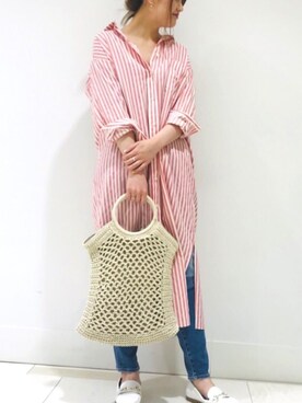 「PotioR（ポティオール）のアイテム」を使った、NAOさん（レディース・170cm）の春コーディネート