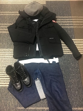 「AND TEMA（アンドテマ）のアイテム」を使った、moranmanさん（メンズ・168cm）の冬コーディネート
