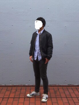 「アイラブCONVERSE」｜naoki.さん（メンズ・169cm）の冬コーディネート