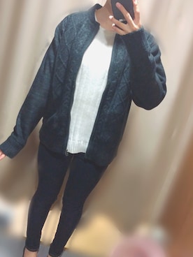 「Blue Standard （ブルースタンダード）のアイテム（ジャケット/アウター）」を使った、ぽちゃさん（レディース・169cm）の冬コーディネート