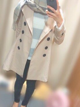 「SHAKE SHAKE  （シェイクシェイク）のアイテム」を使った、ぽちゃさん（レディース・169cm）の冬コーディネート